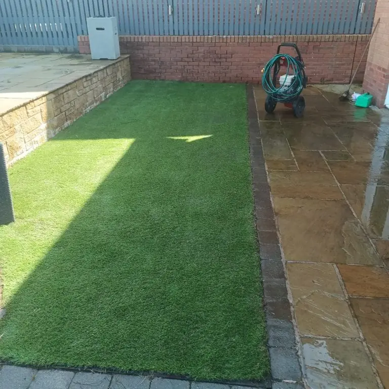 Driveways, patios and artificial grass cleaned by EK Powerwashing